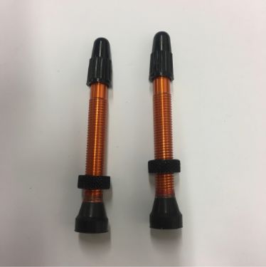 Zobrazit detail produktu - ventilek UST oranžový Alu 46mm -1pár Obrázek ventilek UST oranžový Alu 46mm -1pár