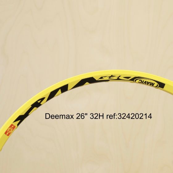 Obrázek z rim  DEEMAX UST 26" yellow  rearí 32 H 